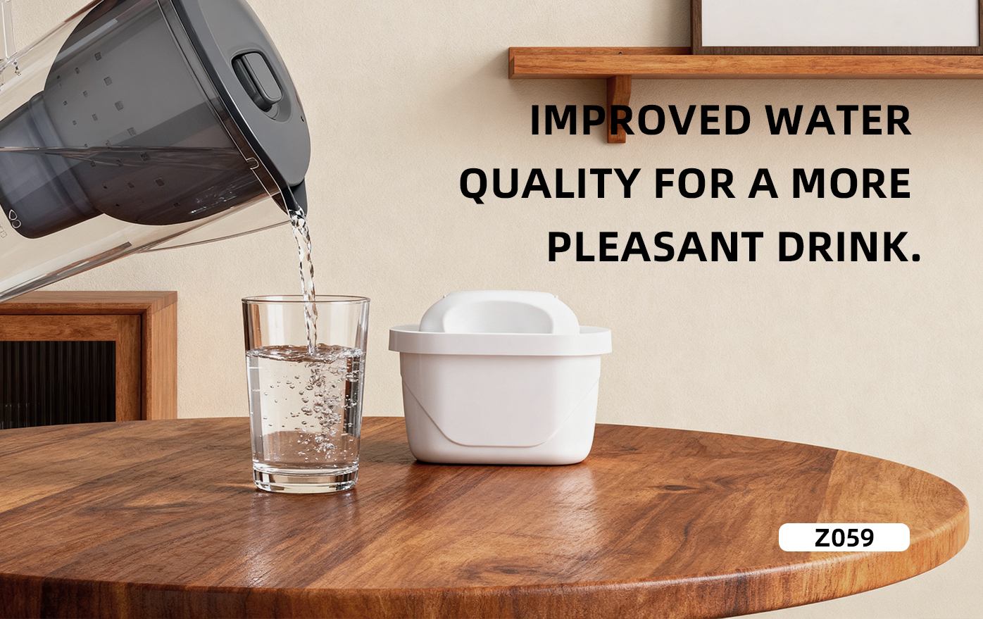 Z059 Pitcher replacement water filter cartridge_PUREZA Pitcher replacement water filter cartridge