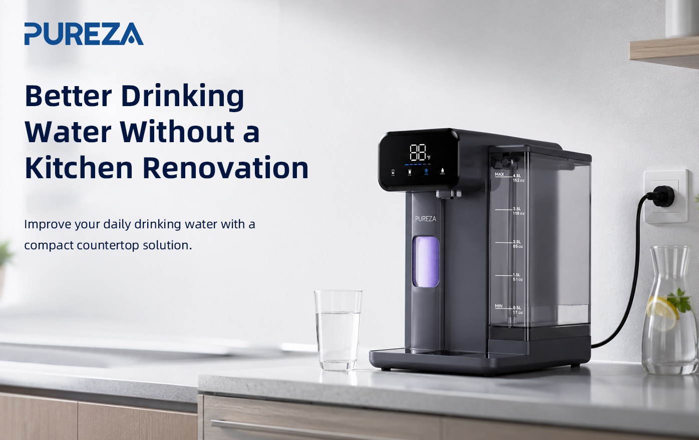PU-T02 Countertop Cold Water Dispenser